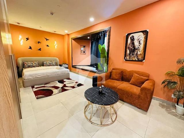 Modern Studio Apartment Furnished Available For Rent In Penta Square DHA Phase 5 Lahore