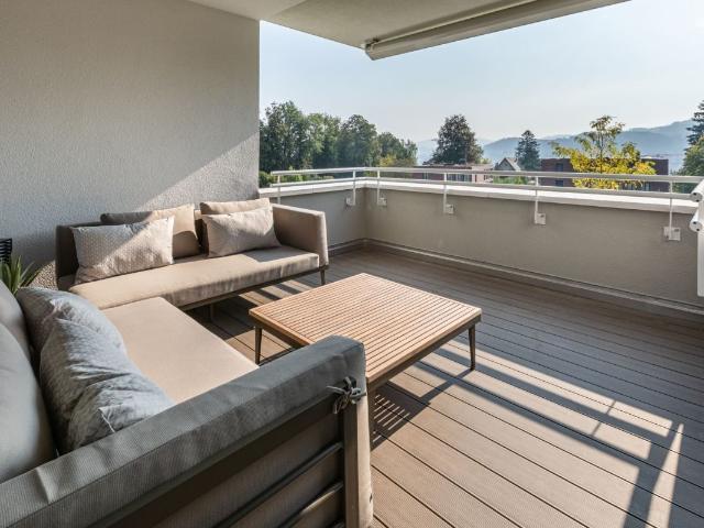 Modern wohnen in Rotmonten möblierte 3.5 Zimmer Wohnung