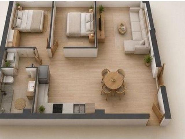 Moderna Planta Baja nueva a estrenar Plaza Obispo Siuri