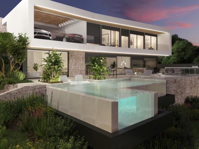 Moderna promoción de obra nueva con vistas al mar en venta e. 189m² Benitachell