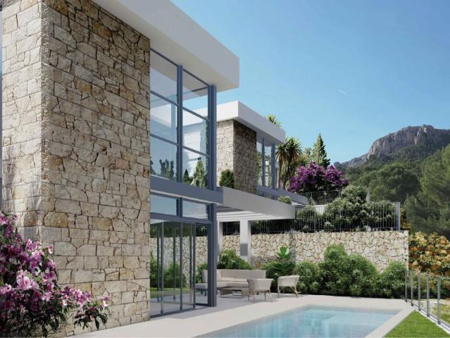 Moderna villa independiente de obra nueva distribuida en dos. 157m² Polop