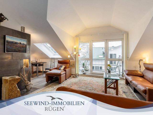 Moderne Maisonette Wohnung mit Wasserblick in der schönen Hafenstadt Sassnitz auf der Insel Rügen