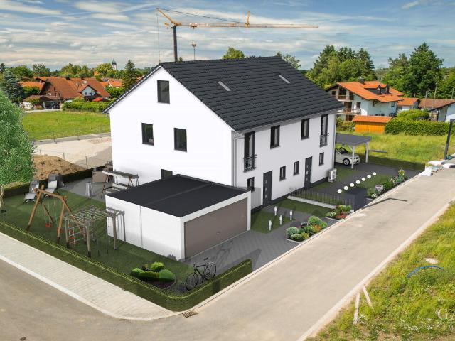 Moderne Massivbau Doppelhaushälfte in idyllischer Lage zum unschlagbaren Preis