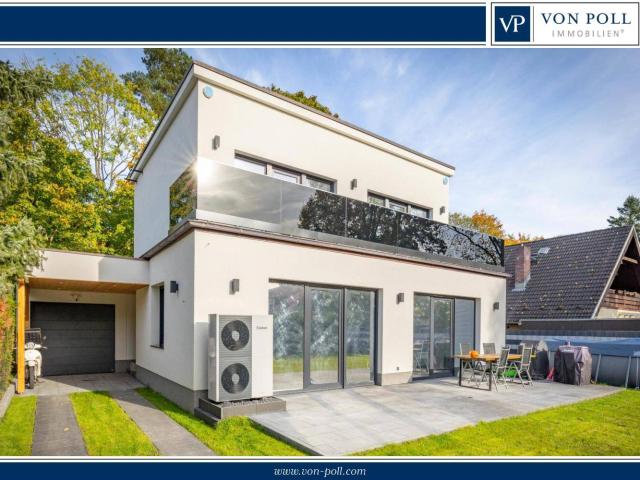 Moderne Bauhausvilla mit Luxus Ausstattung und Smart Home Technologie luxuriöser Wohnbereich auf 240m²