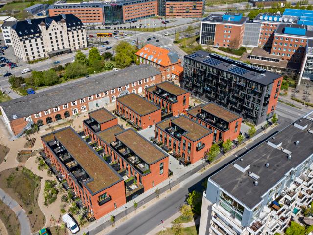 Moderne boliger i Teglbyen med grønne omgivelser