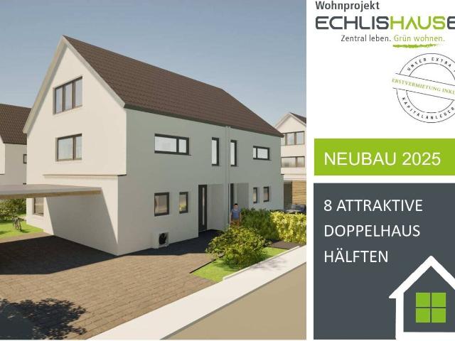 Moderne Doppelhaushälfte auf drei Wohnebenen Nachhaltiger Massivbau in attraktiver Lage