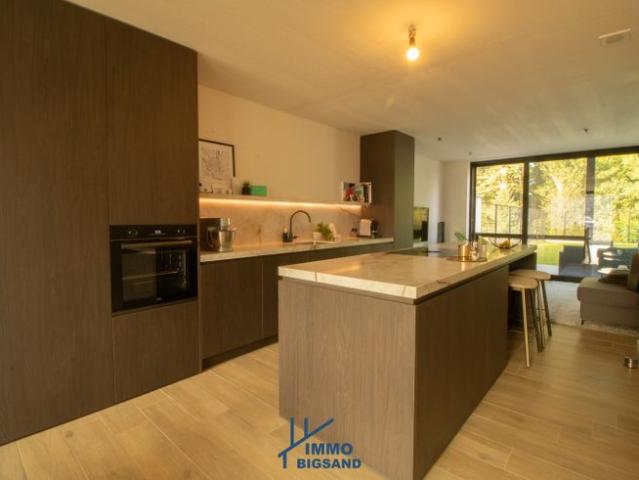 Moderne energiezuinige woning met uitzicht op het bos met.