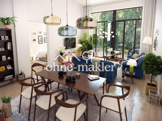 Moderne Erdgeschosswohnung mit Garten direkt am Park