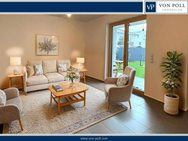 #Moderne Gartenwohnung mit überdachter Terrasse# Neuwertig # barrierearm # Tiefgaragenplatz#