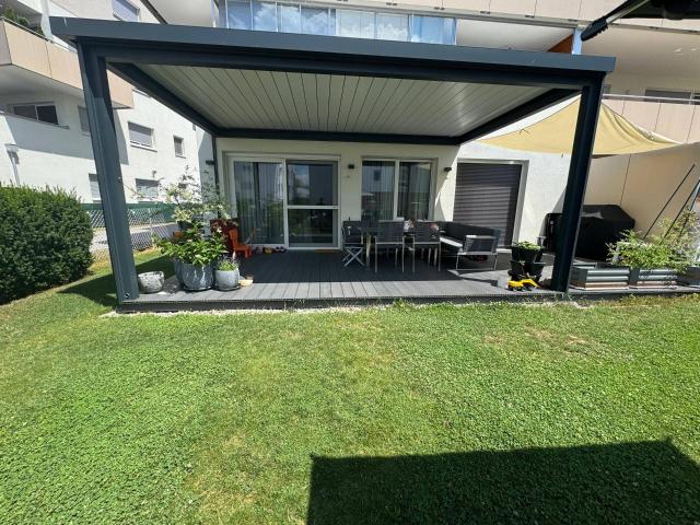 Moderne Gartenwohnung mit XL Terrasse & zwei Tiefgaragenplätzen – 4614 Marchtrenk