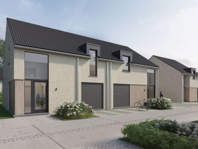 Moderne halfopen bebouwing Lot 4 in RivaHof te Dentergem