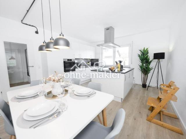 Moderne, helle 3,5 Zi Whg mit Balkon, EBK, Garage, Garten, e Lader