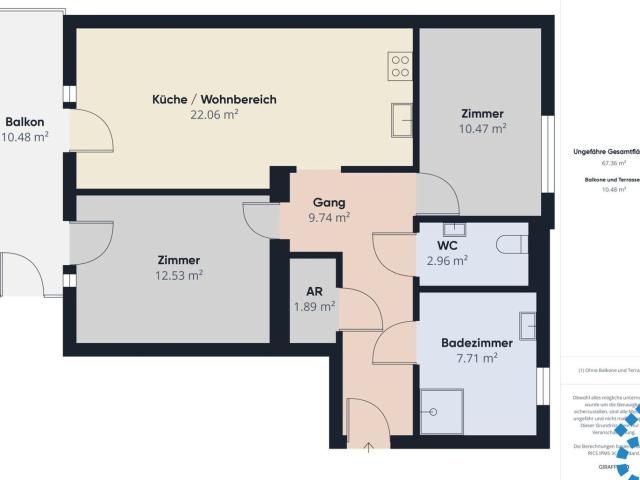 Moderne Investitionschance: Stilvolle Wohnung mit Balkon und Carport sichere Mieteinnahmen bis mindestens 30.04.2027