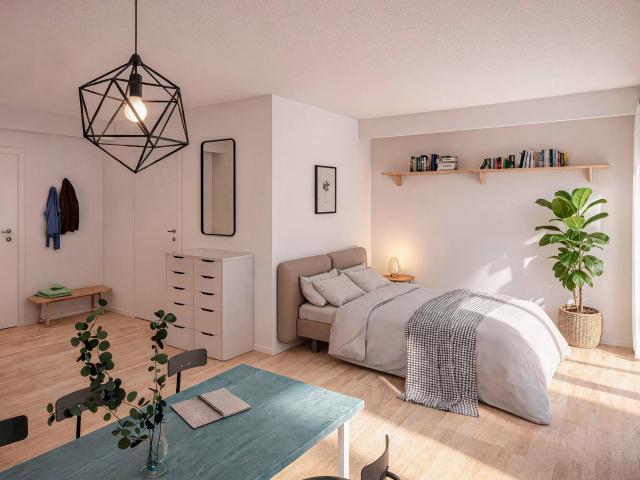 Moderne lejligheder ved Sluseholmens kanaler