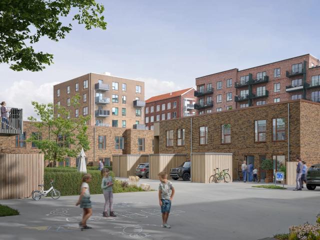 Moderne rækkehus med 4 værelser i Taastrup