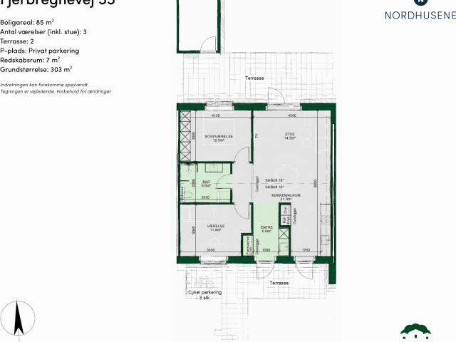 Moderne rækkehus 85 m² i Odense NV