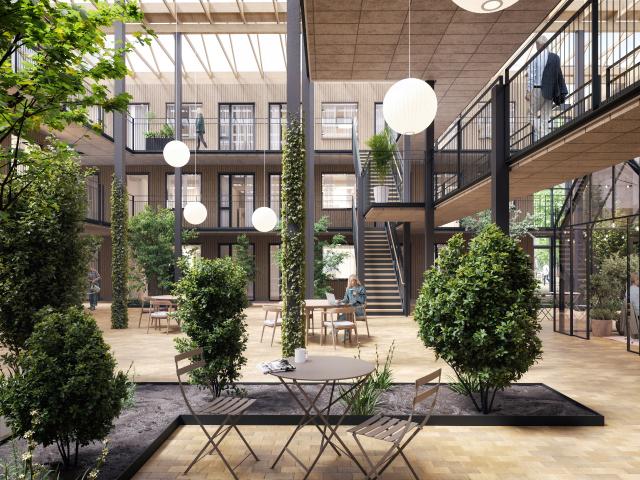Moderne toværelses bolig med god plantegning