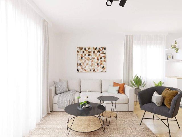 Moderne Wohnung mit zwei Bädern und Balkon