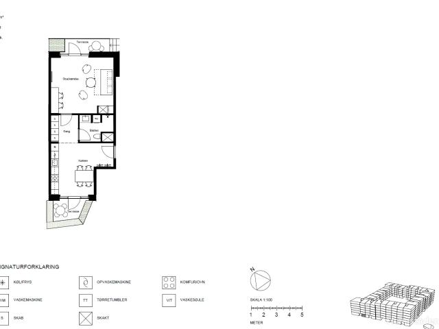 Moderne 1 værelses lejlighed 65 m² i Valby