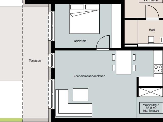 Moderne 2 Zimmer Etagenwohnung in Schlitz Wohnung 1.3