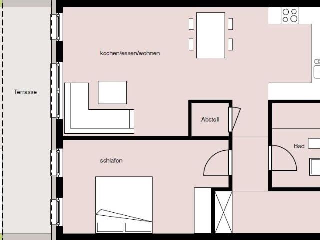 Moderne 2 Zimmer Etagenwohnung in Schlitz Wohnung 1.2