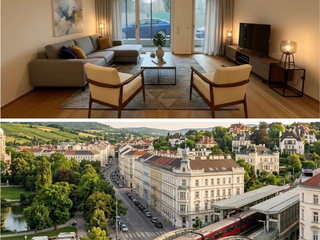 Moderne 2 Zimmer Wohnung mit Loggia im 18. Bezirk – 60m², EG, Lift, Miete €1.375