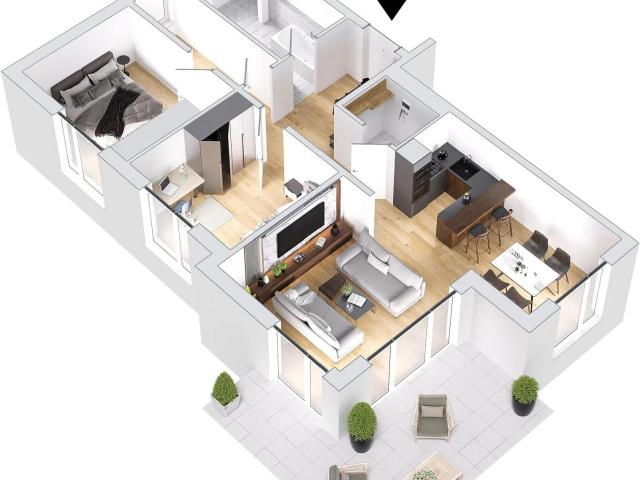 Moderne 3,5 Zimmer Neubauwohnung mit Garten und Terasse Neubau 3.0.1