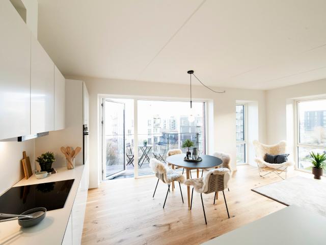 Moderne 3 værelses med terrasse i Søborg