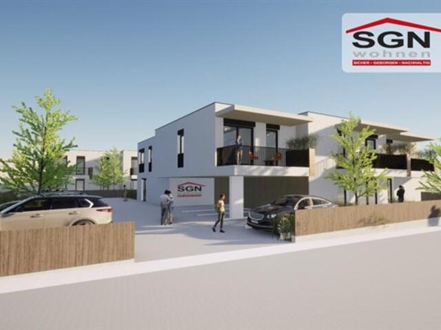 Moderne 3 Zimmer Genossenschaftswohnung Erstbezug mit Balkon in Spillern