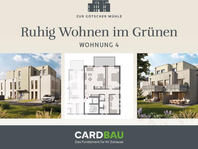 Nur noch diese Wohnung ! 3 Zimmerwohnung in naturnaher Wohnlage Wärmepumpe, PV Anlage, schlüsselfertig