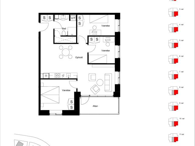 Moderne 4 værelses bolig på 99 m² ved Kolding