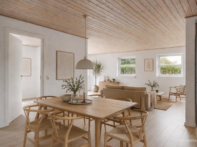 Moderne 4 værelses rækkehus til leje i Lindved – med egen have og terrasse