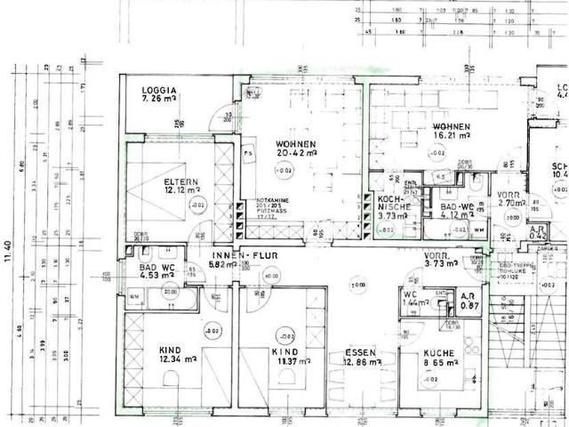 Moderne 7 Zimmer Erdgeschosswohnung mit Loggia in Rohr im Kremstal