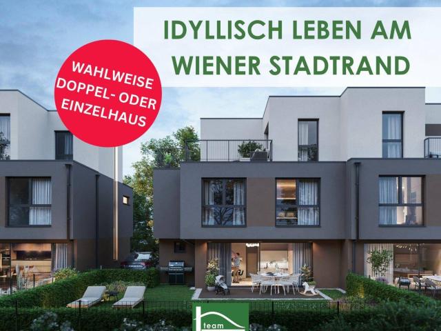 Modernes Wohnen mit Stil – Doppelhaus und Einfamilienhaus in Wien Donaustadt!