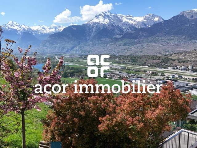 Modernes Haus mit Panoramablick, 5 Minuten von Sion entfernt