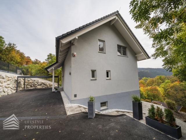 Modernes, möbliertes Einfamilienhaus mit Garten und Pool in Ruhelage