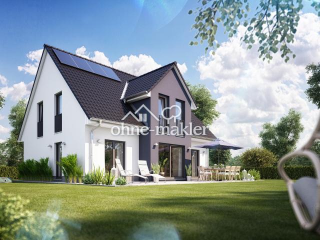 Modernes neu gebautes Landhaus am Waldesrand