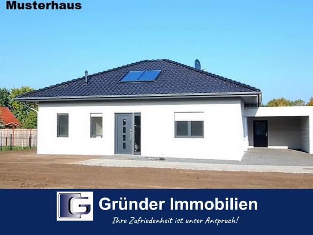Moderner klimafreundlicher Neubau Walmdachbungalow!