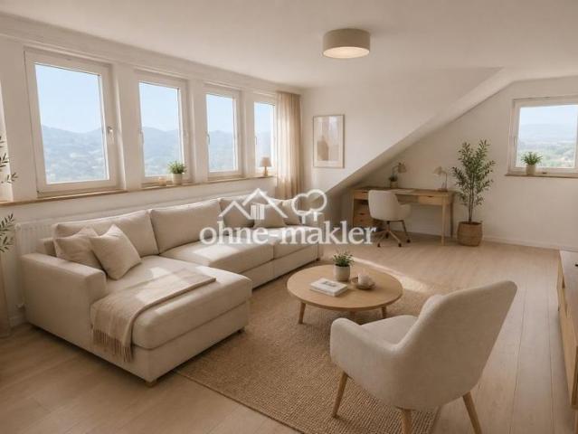 Renovierte 3 Zimmer Dachgeschosswohnung mit Einbauküche in Steinfurth