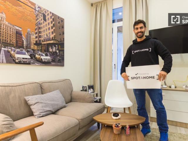 Moderno apartamento 1 dormitorio en alquiler en el centro de Madrid