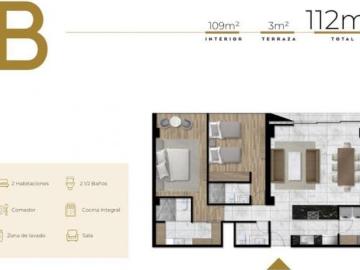Moderno departamento en venta Providencia a 1 cuadra de la zona financiera