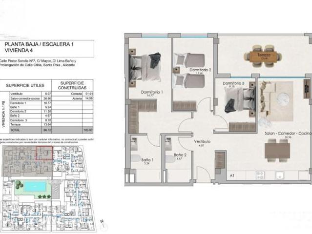 MODERNO RESIDENCIAL CON PISCINA, GIMNASIO Y ZONAS DE RELAX