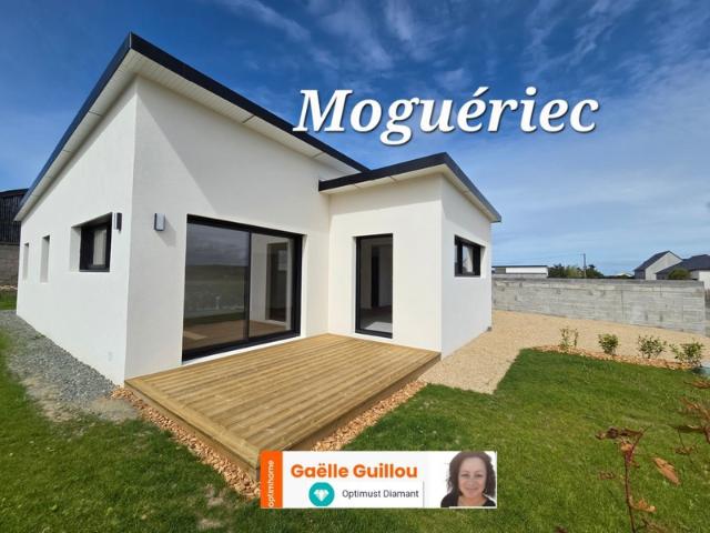 Moguériec SIBIRIL: Maison plain pied de 102m² 3 chambres Garage Jardin et Stationnement