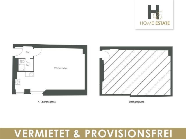 Mögliche Dachgeschossmaisonette provisionsfrei