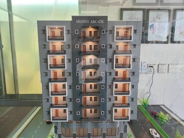 Mohisn Arcade 2 Bed Drawing and Dining Luxury Apartments Flat For Sale 904 Square Feet In Shah Faisal Town Block 2 For sale