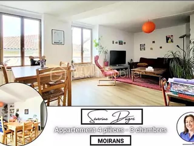 Moirans 38430 Achat / Vente appartement 4 pièces t4 cave