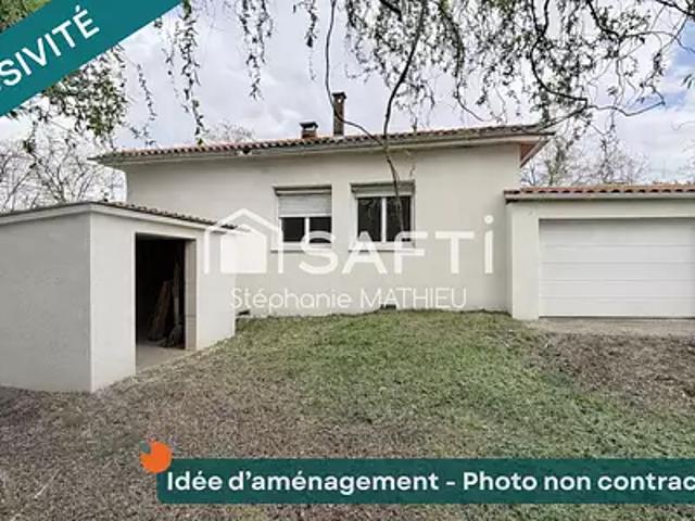 Molières 82220 Achat / Vente maison 3 pièces t3 parking