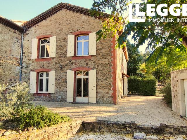 Molières sur Cèze GARD Maison en pierre bien rénovée beaucoup de lumière, caractère et espace extérieur