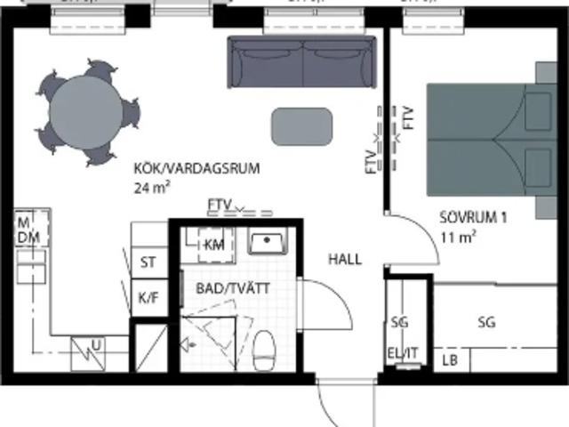 Mölndal 2rok 19mån 15.560kr/mån