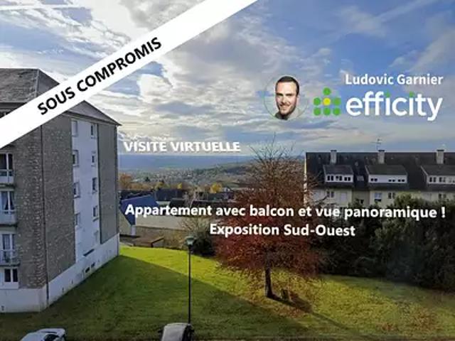 Mortain Bocage 50140 Achat / Vente appartement 2 pièces t2 cave balcon